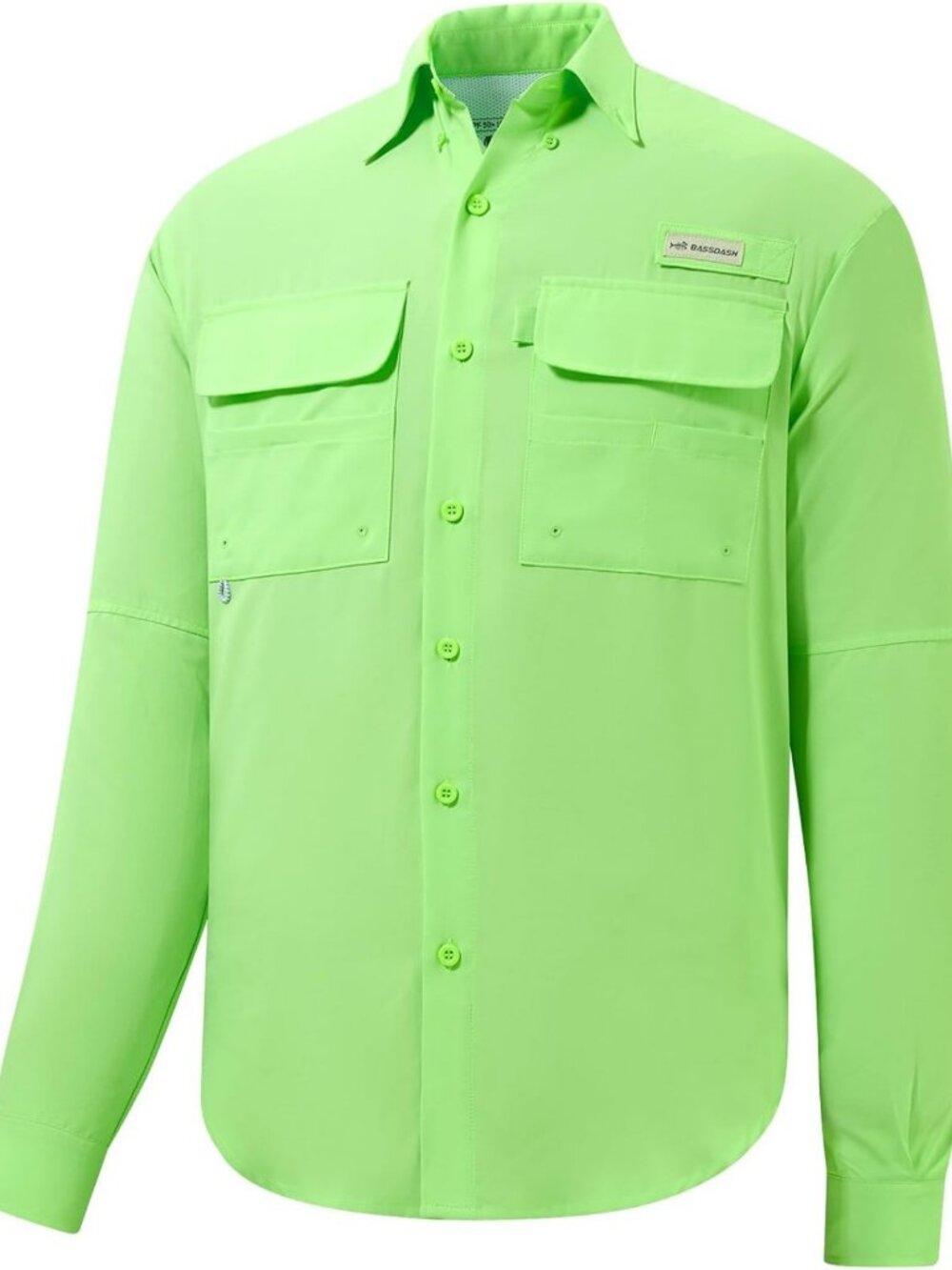 Men's UPF 50 Fishing Hiking Shirt - Quick Dry, Long Sleeve, Button Down